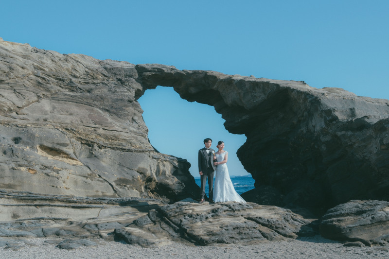 【城ケ島】◎120分撮影し放題◎全データ色補正付200カット以上・納品申請代行+申請料金込み・新婦様ヘアメイク付き