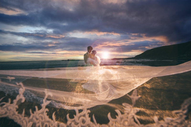 【城ケ島】◎120分撮影し放題◎全データ色補正付200カット以上・納品申請代行+申請料金込み・新婦様ヘアメイク付き