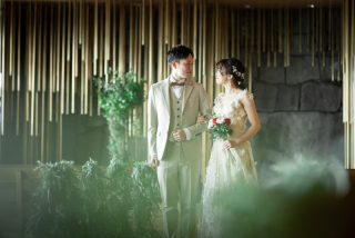 ミシュラン受賞ホテルの洗練チャペルフォト