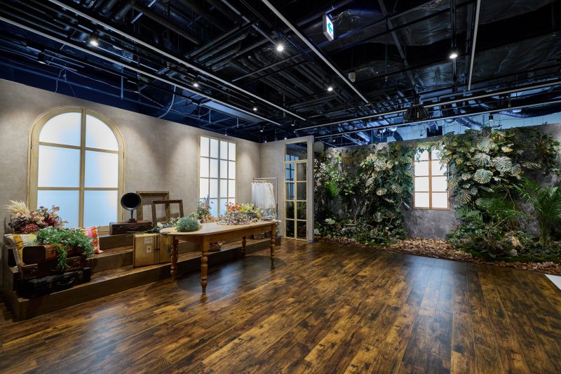 広大なスタジオがふたりの貸切に