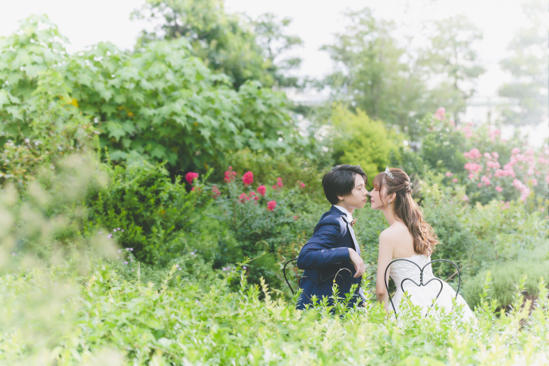 自然を感じる開放的なガーデン