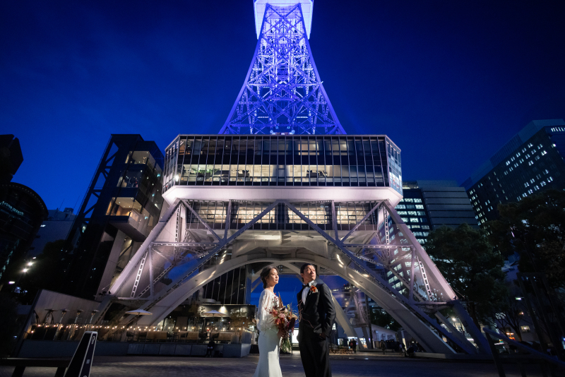 洋装1着!夜景に祝福される久屋大通公園ロケーション撮影プラン