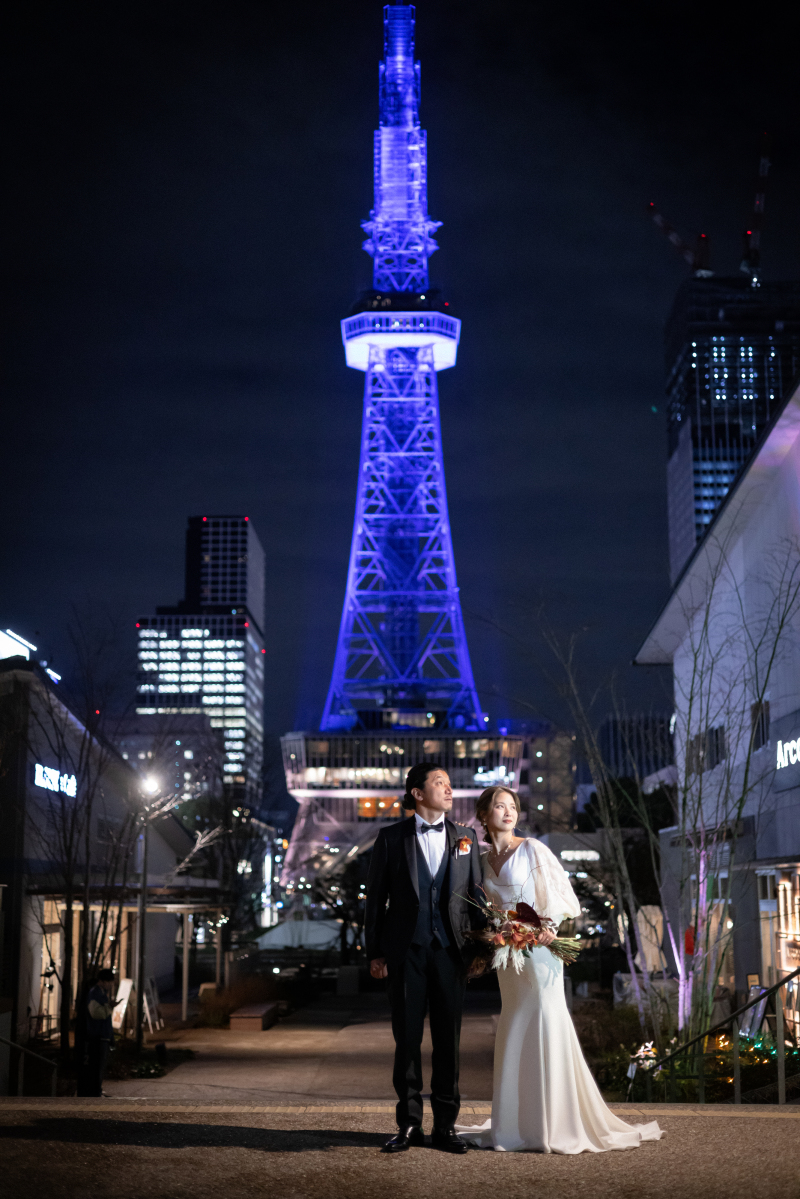 洋装1着!夜景に祝福される久屋大通公園ロケーション撮影プラン