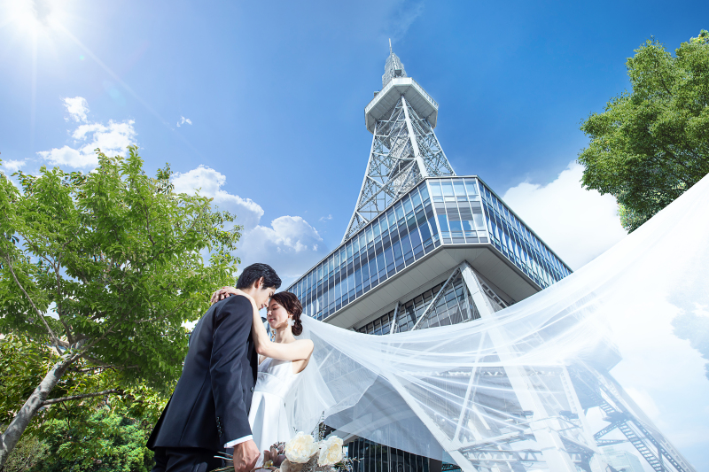 洋装1着チャペルフォト!THE TOWER HOTEL NAGOYA(タワーホテルナゴヤ)◆ミシュラン受賞ホテルの木目チャペル