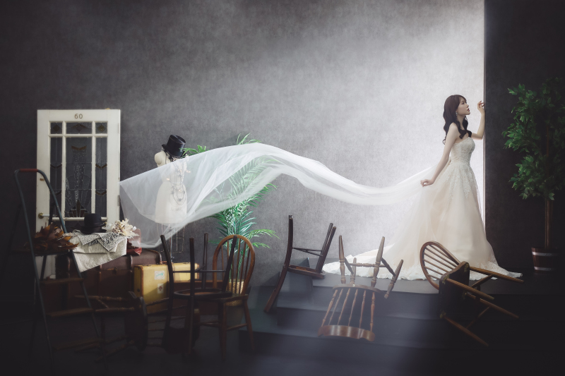 【ソロウェディング向け】洋装1着スタジオ撮影プラン