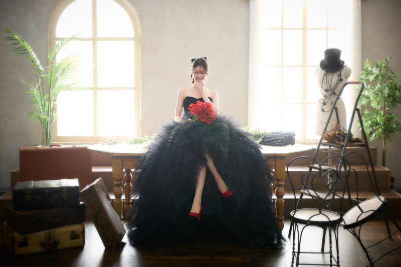 【ソロウェディング向け】洋装1着スタジオ撮影プラン