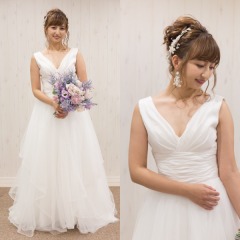 【ロケーション用】シルクタフタチュールドレス