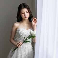 【ロケーション用】キラキラ刺繍ベアドレス