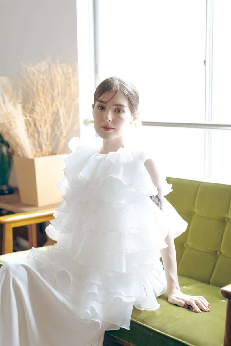 【ロケーション用】フリルクレープドレス