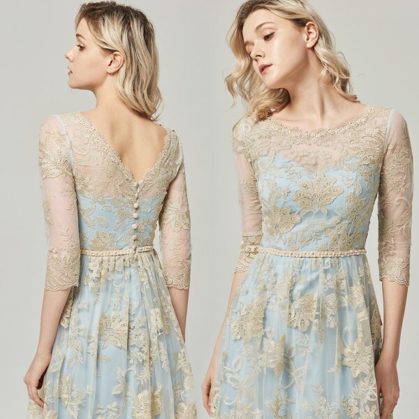 【ロケーション用】ゴールド刺繍ドレス