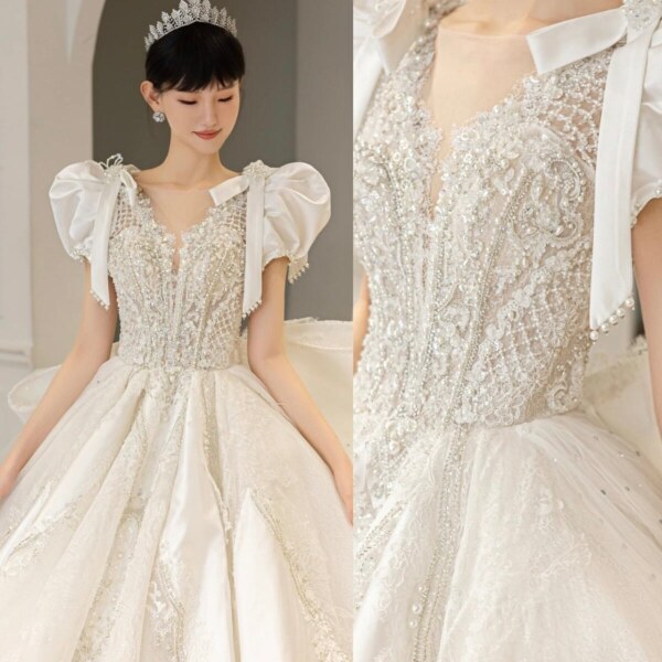 【ロケーション用】パフリボンキラキラドレス