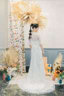 【ロケーション用】全身ビーズ刺繍袖付きドレス