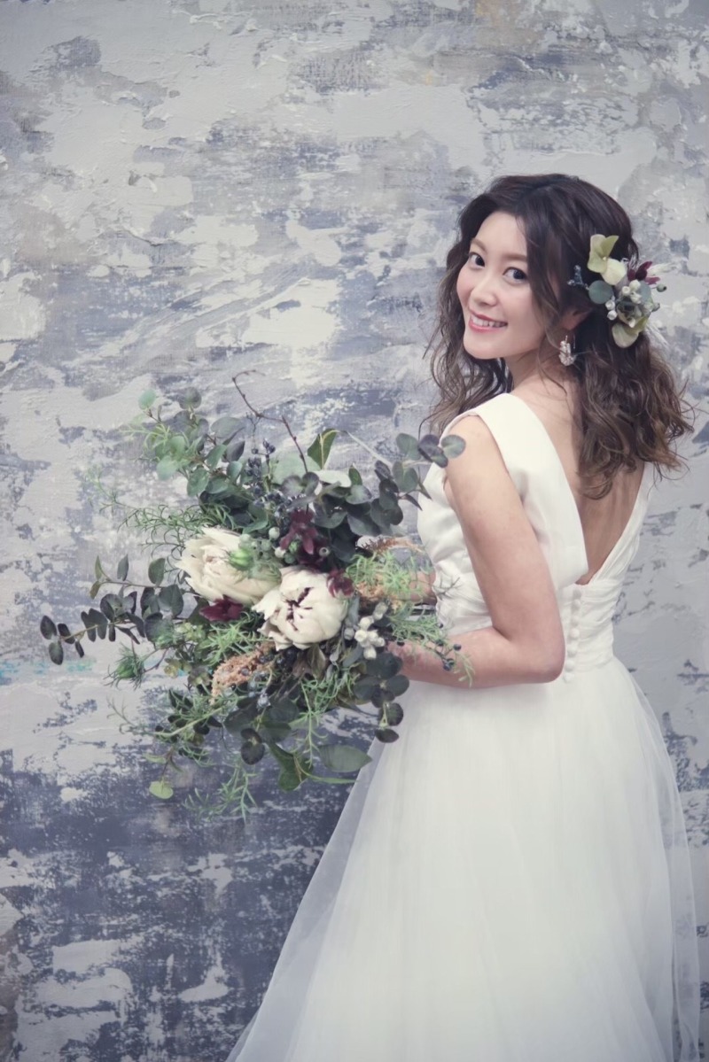 【ロケーション用】シルクタフタチュールドレス