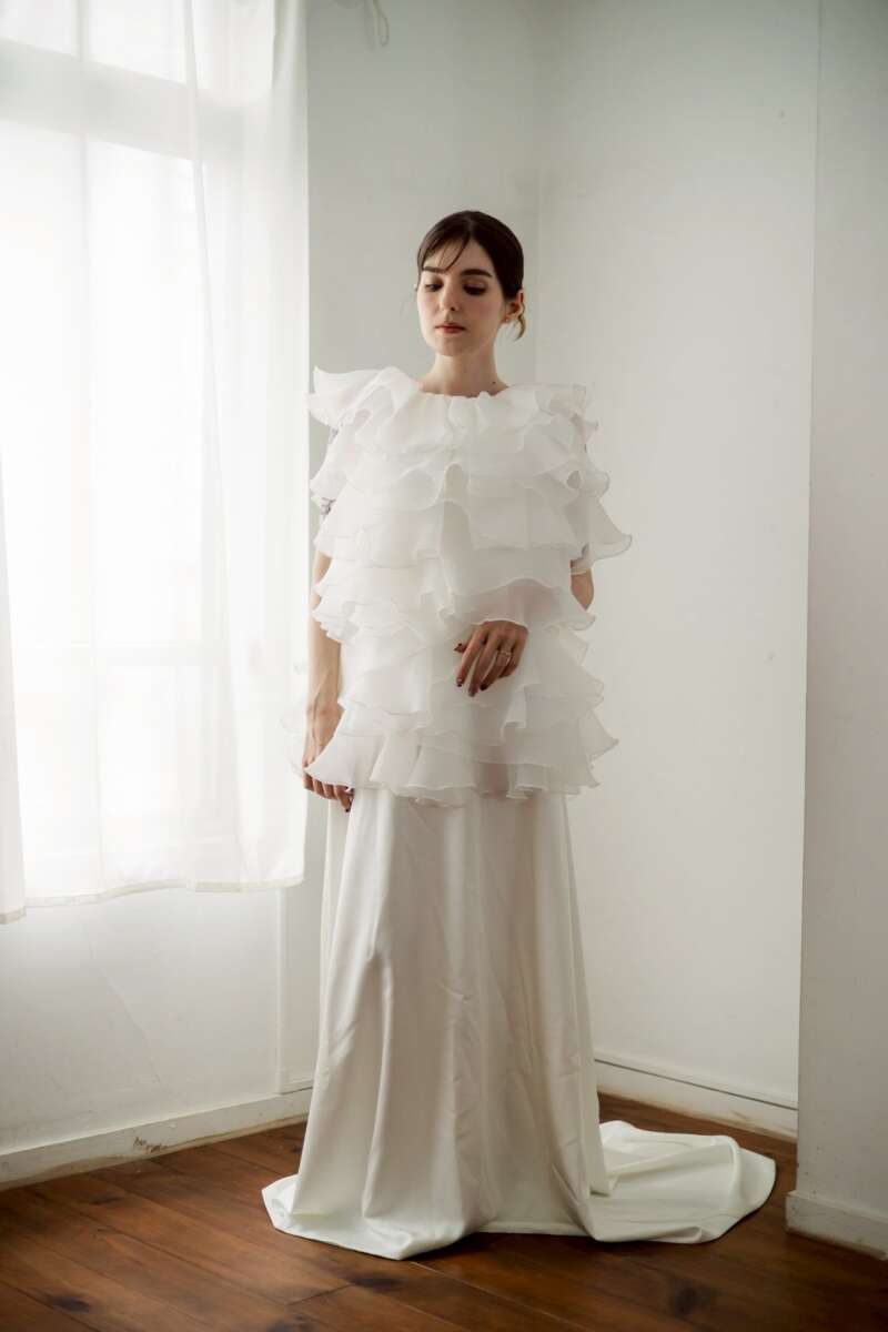 【ロケーション用】フリルクレープドレス