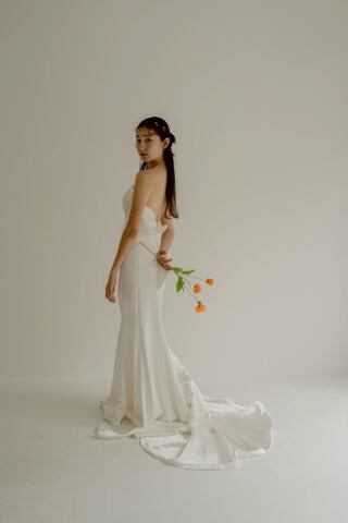 【ロケーション用】シルクサテンマーメイドドレス