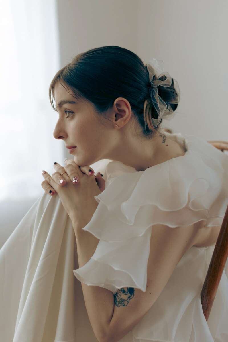 【ロケーション用】フリルクレープドレス