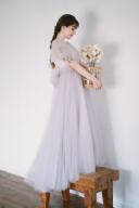 【ロケーション用】フレア袖カラードレス