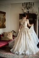 【ロケーション用】リーフモチーフキラキラドレス