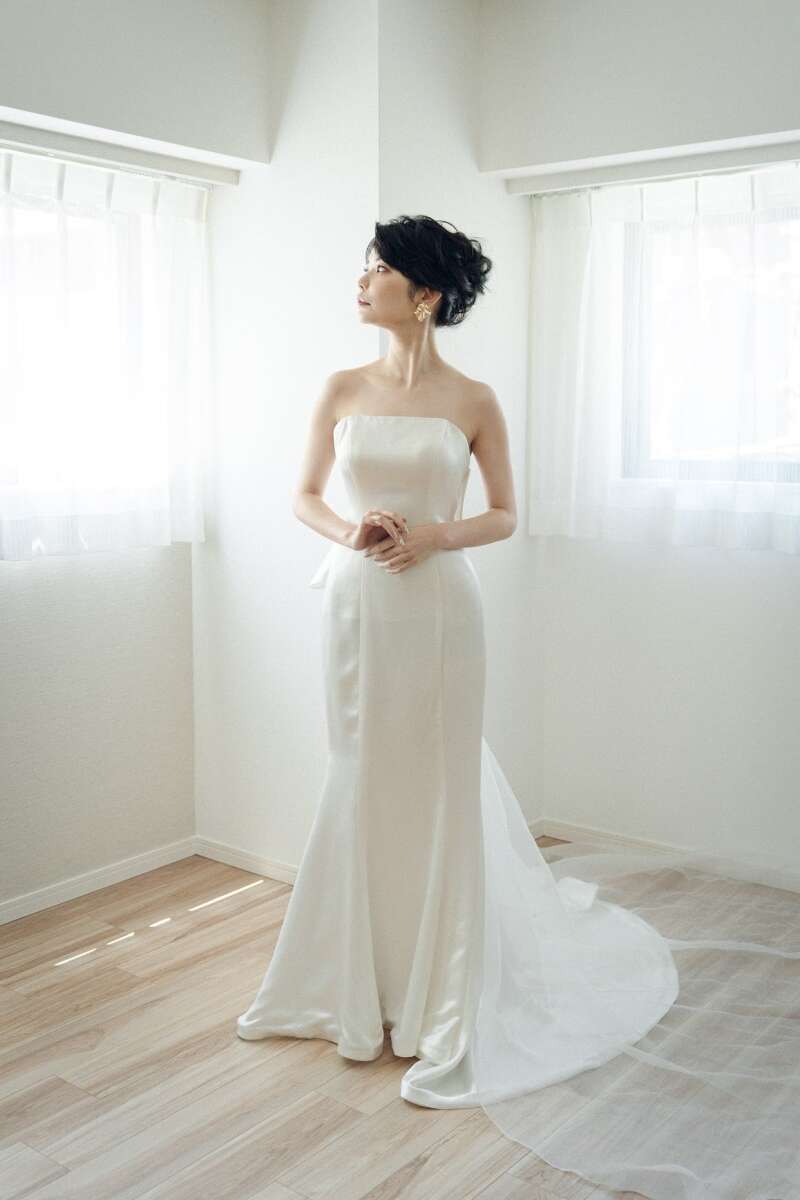 【ロケーション用】シルクサテンマーメイドドレス