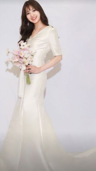 【スタジオ韓国ドレス】上品ソフトマーメイド