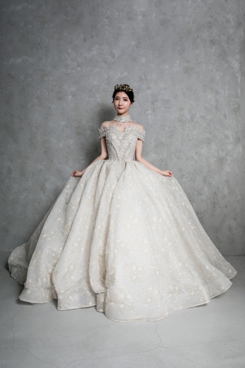 【ロケーション用】カメリアシリーズオフショルダードレス