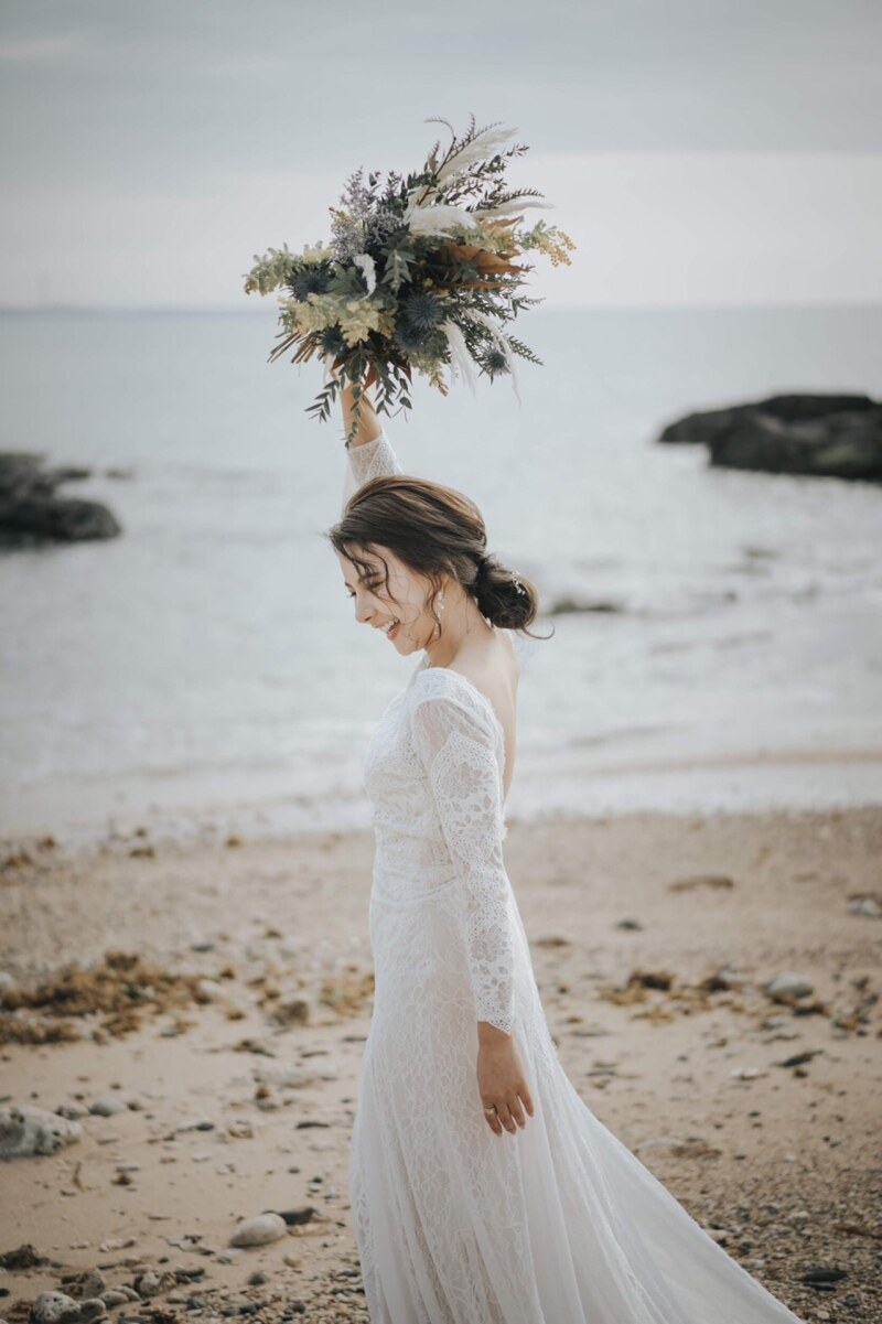 【ロケーション用】長袖ボヘミアンドレス