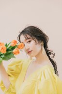 【ロケーション用】パフスリーブイエロードレス