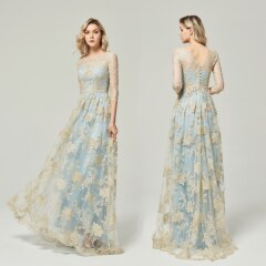 【ロケーション用】ゴールド刺繍ドレス