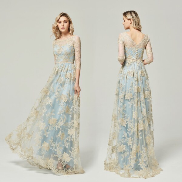 【ロケーション用】ゴールド刺繍ドレス