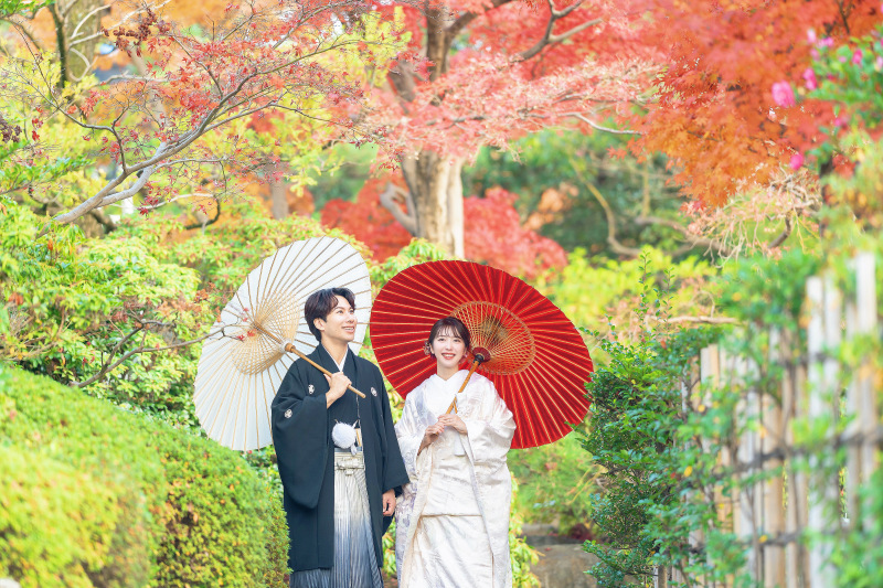 【平成庭園】紅葉和装ロケーション撮影
