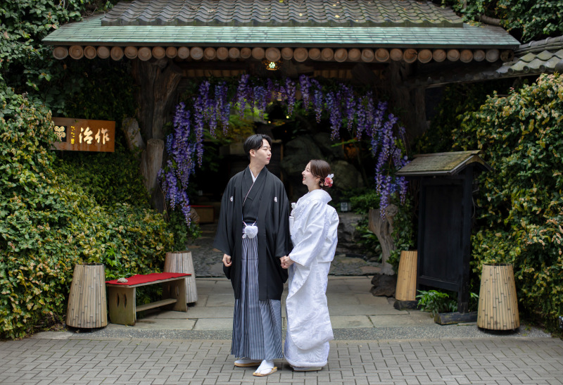 季節を感じる入口の景色