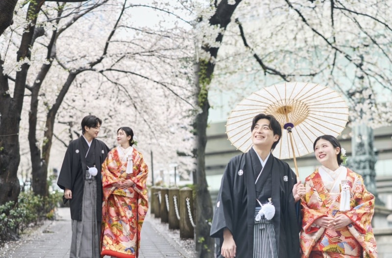 動きのあるポージングでよりお二人らしさを演出