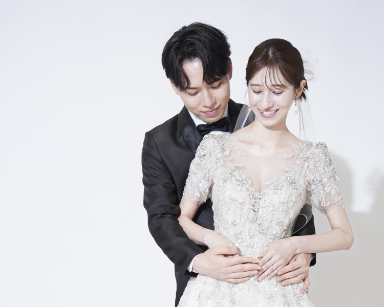 ご妊娠中でも安心のウエディングドレスもご用意！