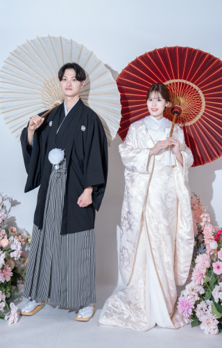 和装番傘撮影（スタジオ）