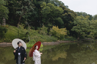 和装番傘撮影(ロケーション)