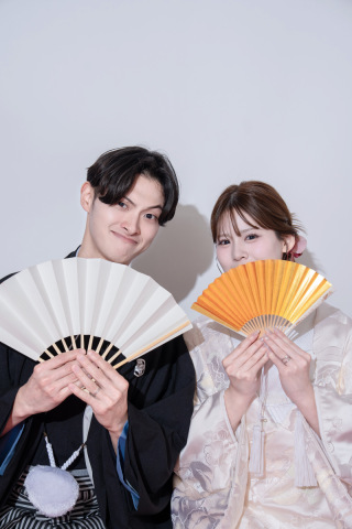 和装扇子撮影