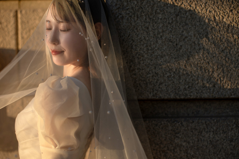 美しさが際立つ、新婦様ソロショット