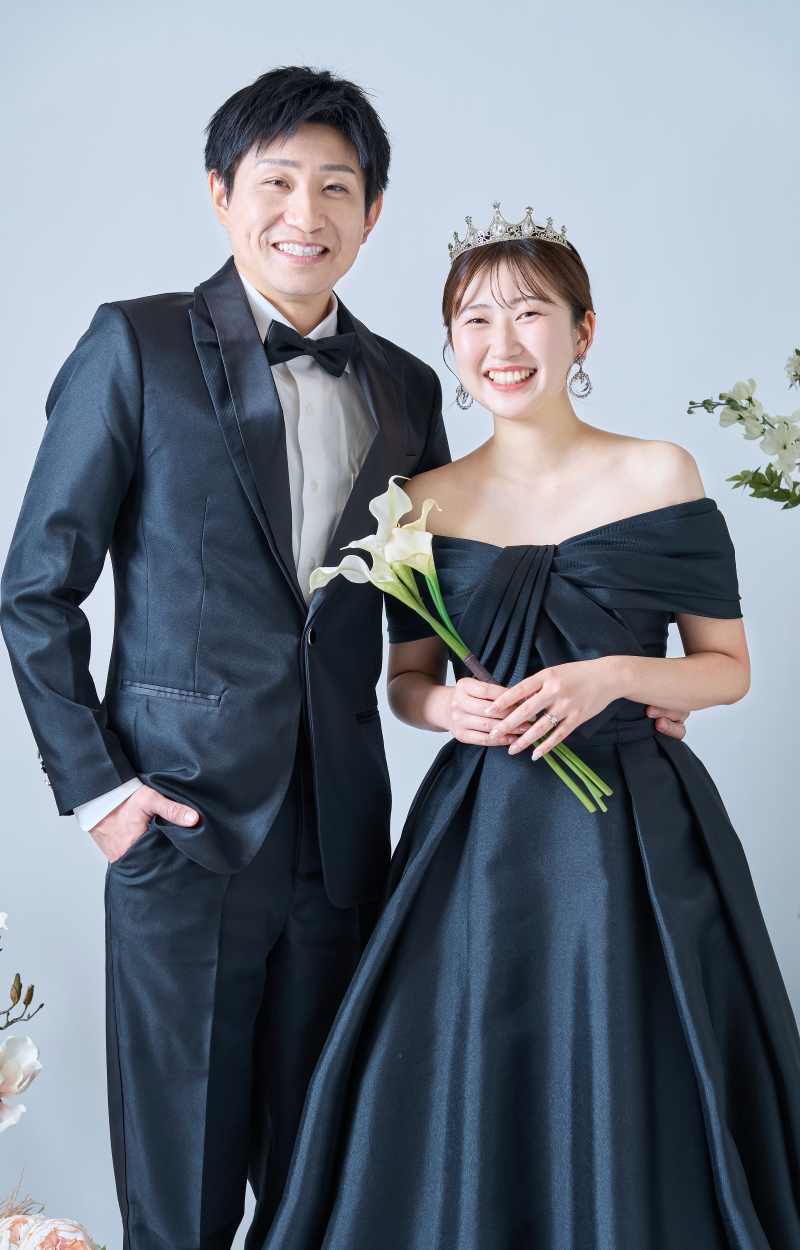 笑顔が輝く韓国ドレスフォト