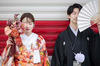 【日本橋周辺・スタジオ洋装】和装2着・洋装1着