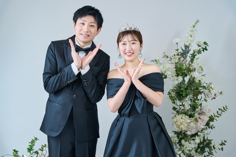 笑顔あふれる韓国ドレスフォト