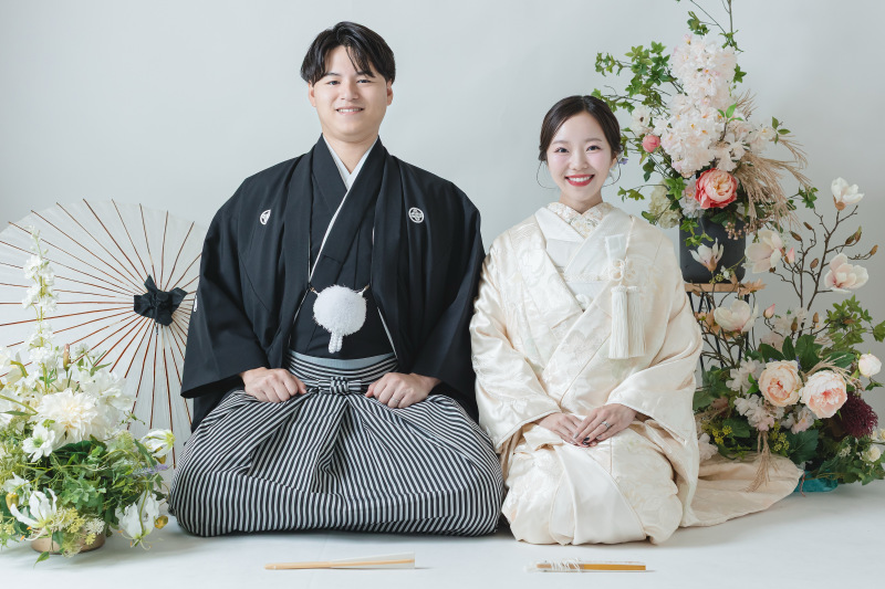 凛と佇む和装フォト