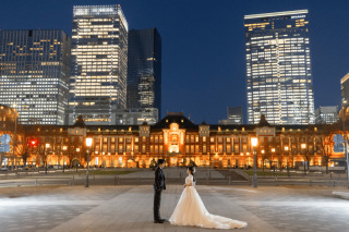 ATREN DEU PHOTO_【洋装ロケ】東京駅・丸の内周辺夜景
