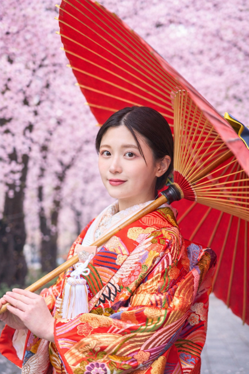 新婦様の美しさが際立つソロショット