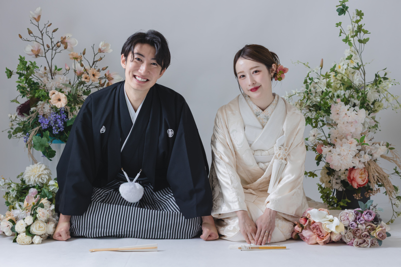 「写真が苦手でも、韓国女優級へ。」｜韓国シネマフォト付（和装スタジオ）オープニングやお二人の記録用｜平均100カット