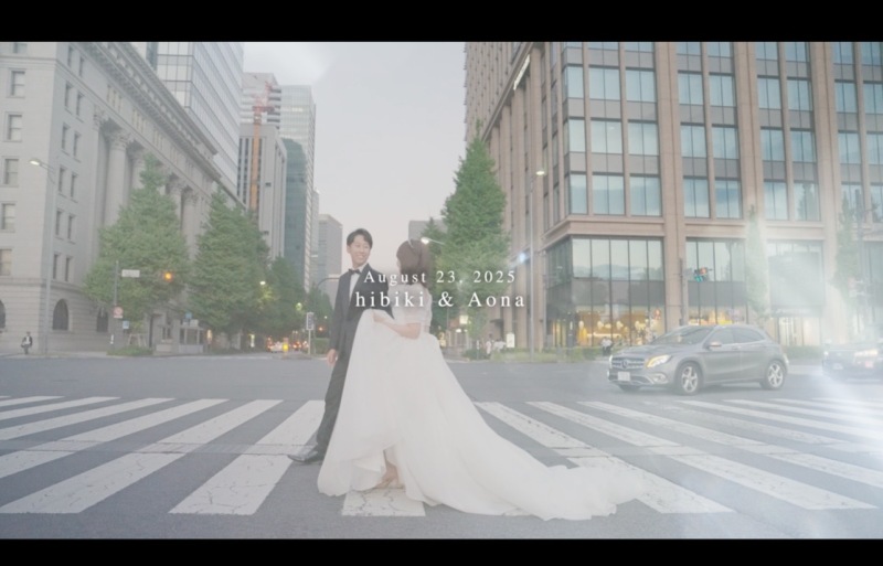 別人級｜韓国女優級シネマフォト｜動画90秒＋スタジオロケ100〜200カット｜韓国女優レタッチ20枚オープニングやお二人の記録用