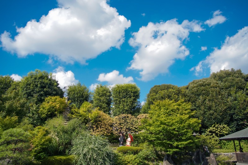 CLAIRE浅草蔵前店_庭園で撮影できる