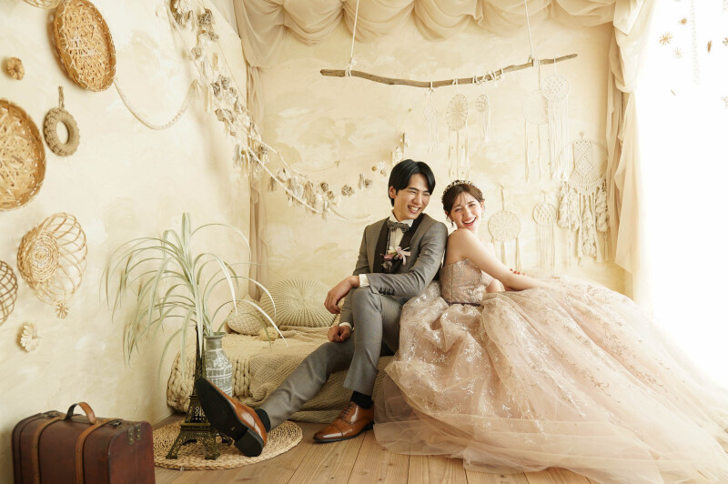 ４月撮影￥45,000！フォトレイト限定洋装１着スタジオデータ30カットプラン◇店舗にあるグレードアップ衣装が選び放題！