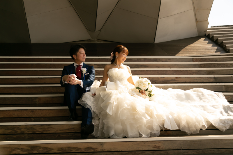 大さん橋ホール屋根下でしっとりと