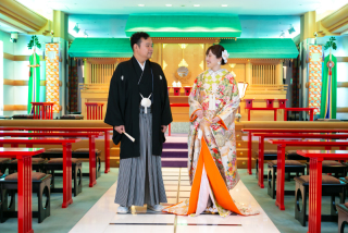 ロイヤルホール館内撮影【ドレス２着・色打掛】