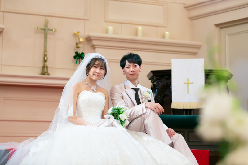 花越しに見る、ふたり